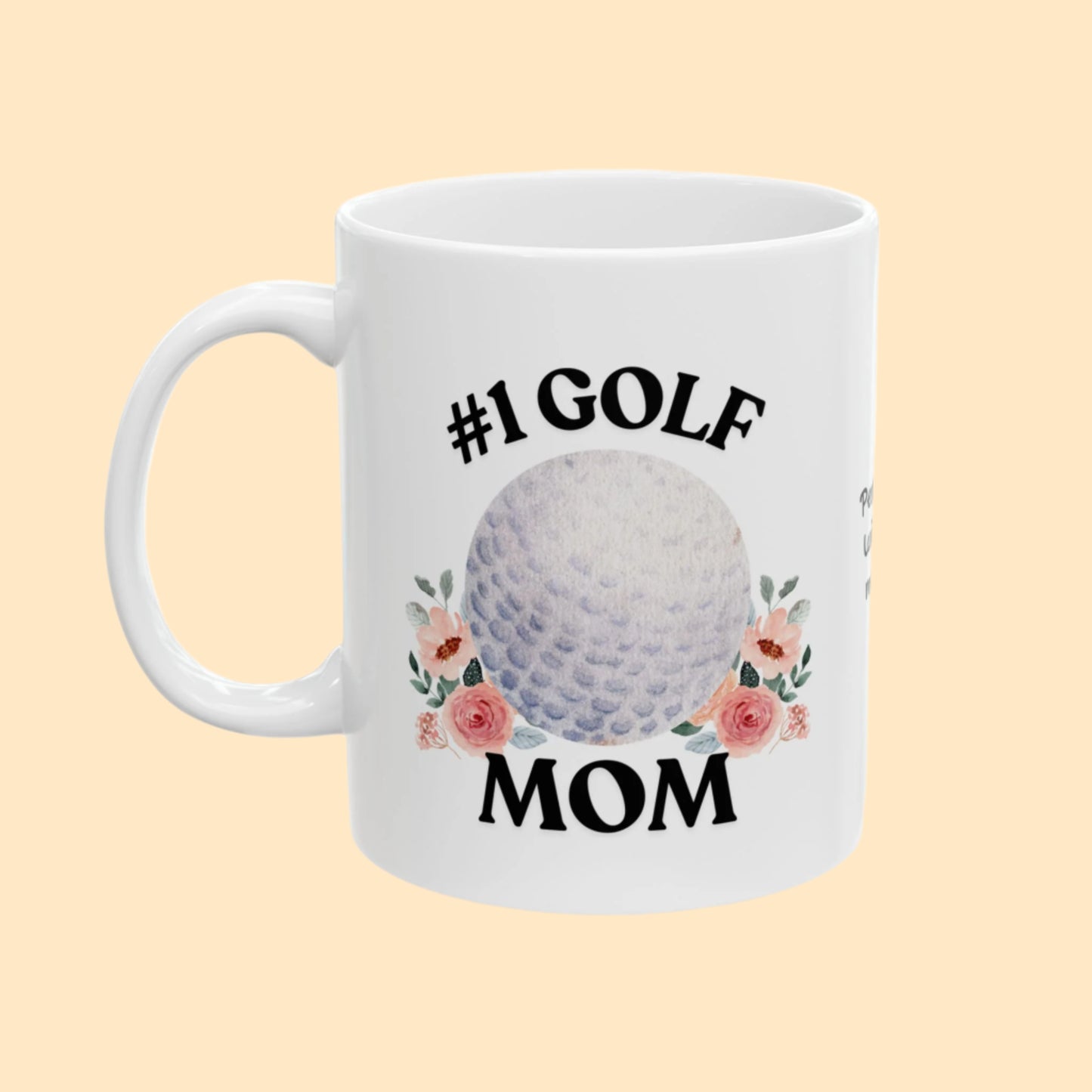 #1 Golf Mom Mug – Personalized Mug for Golf-Loving Moms