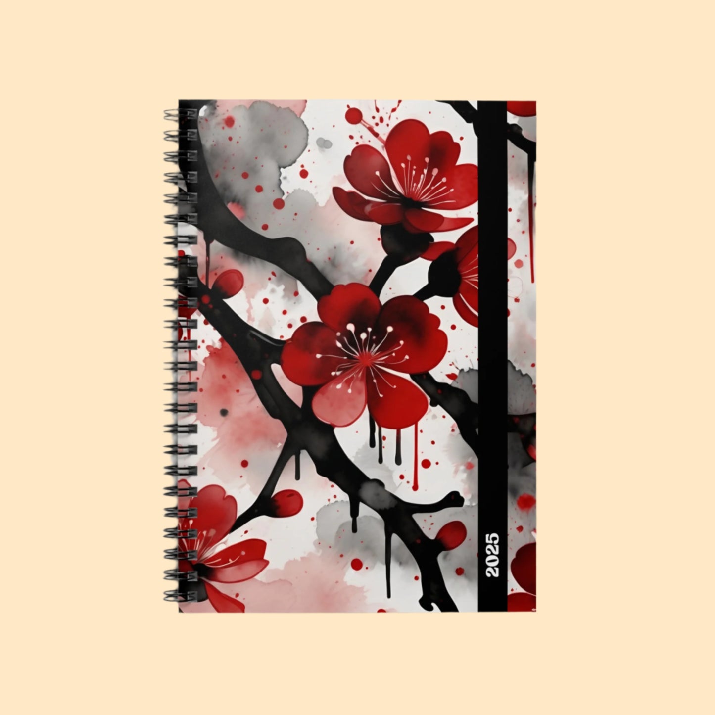 Bold Brushstrokes Cherry Journal - 2025