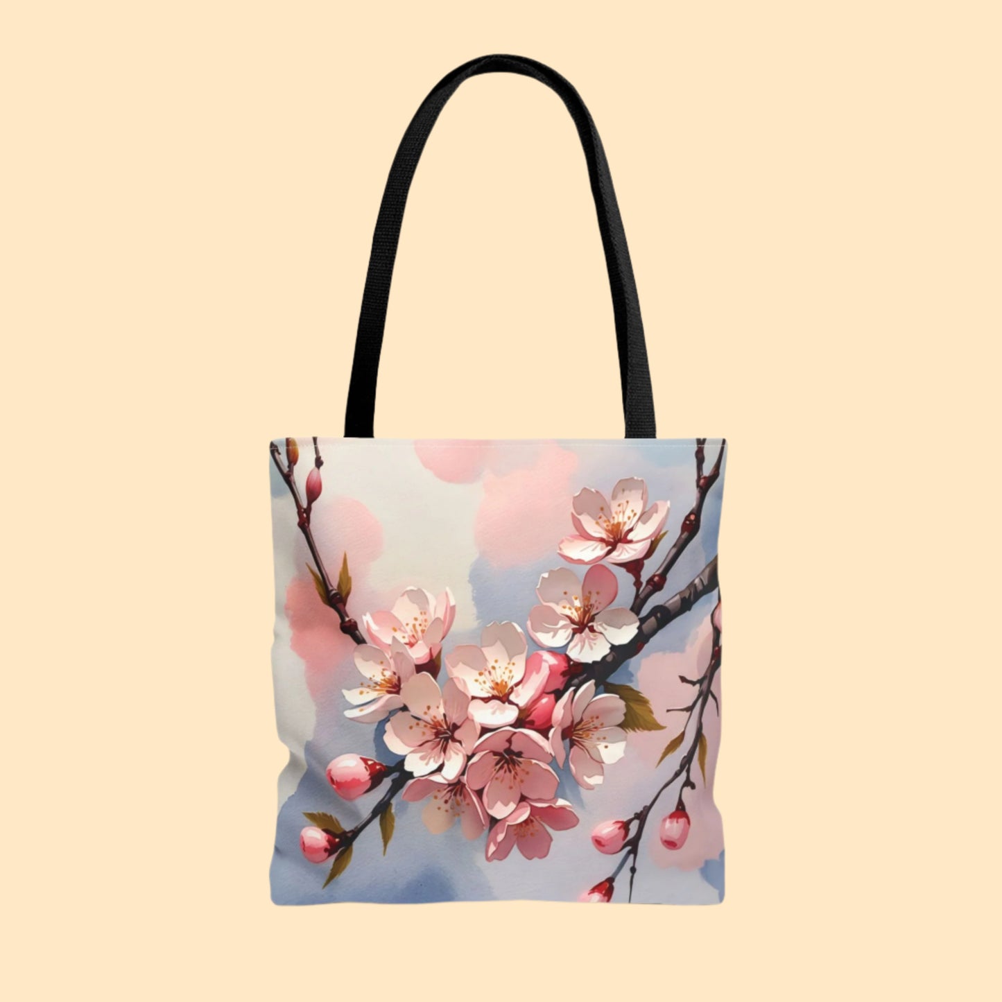 Soft Pastel Cherry Blossom Tote