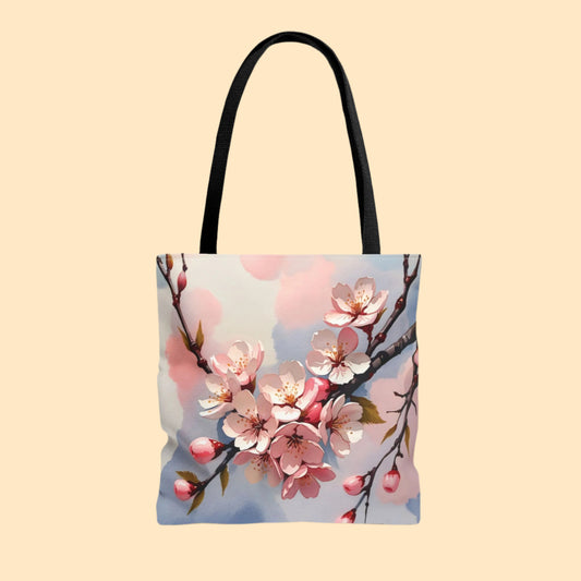 Soft Pastel Cherry Blossom Tote