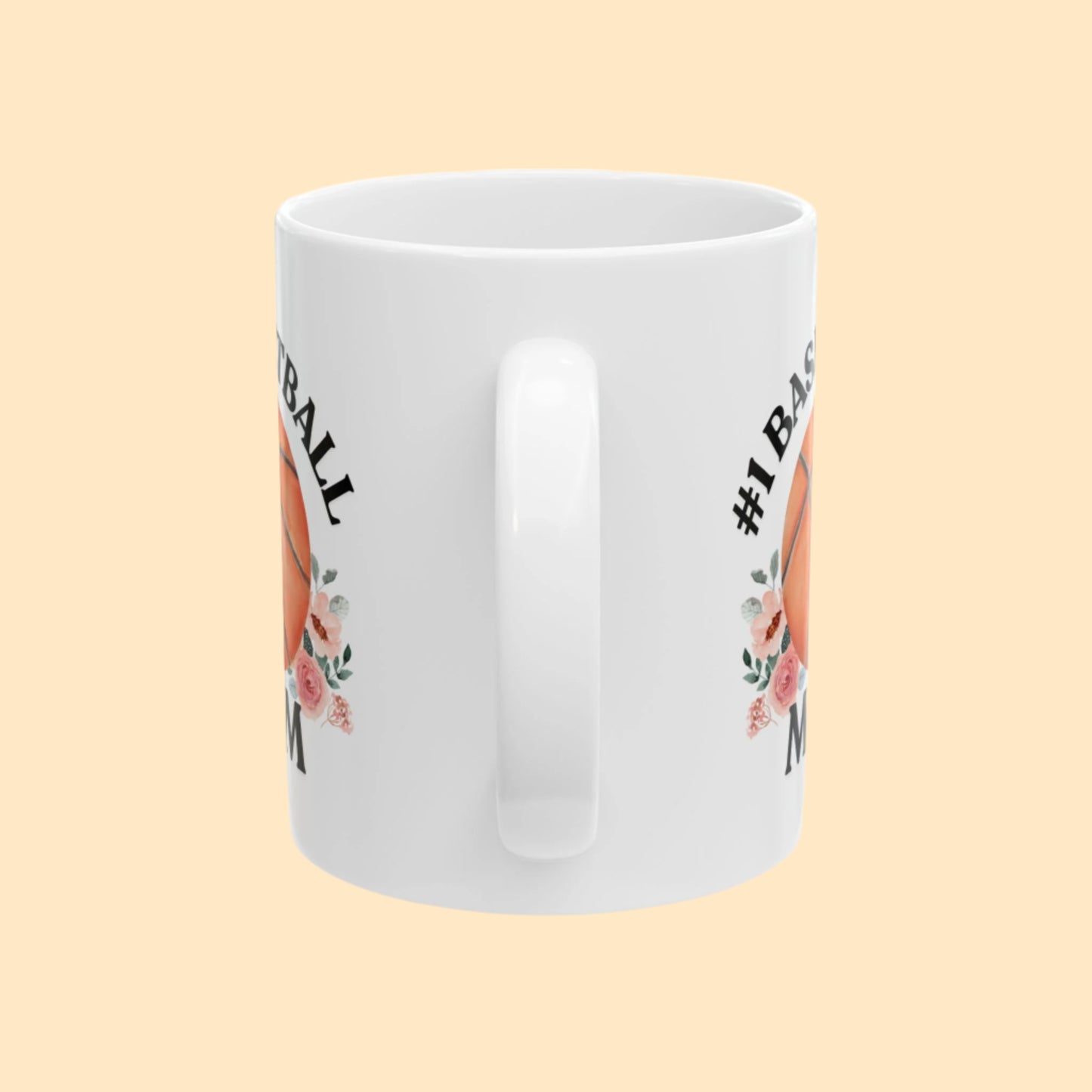 #1 Basketball Mom Mug – Personalized Message