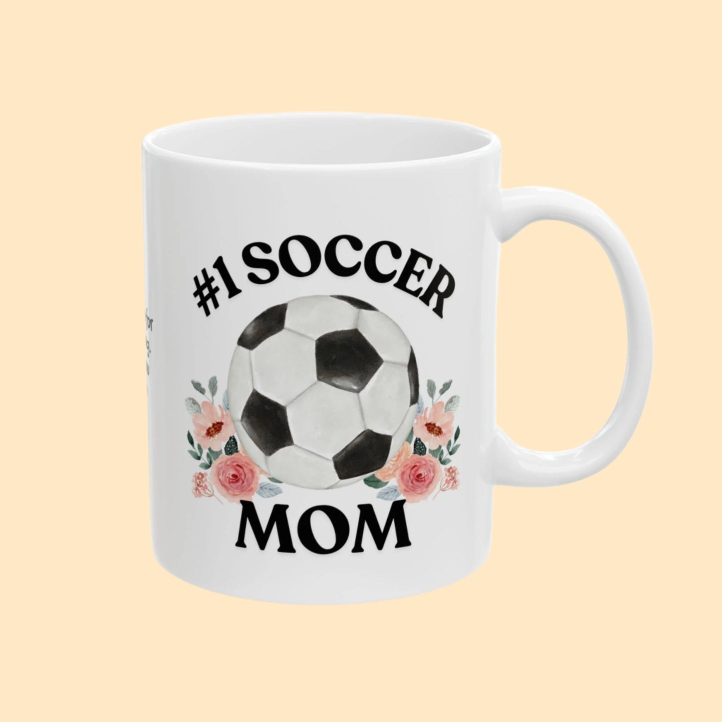 #1 Soccer Mom Mug – Personalized Message