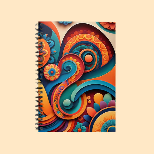 Mexican Bloom Spiral Journal
