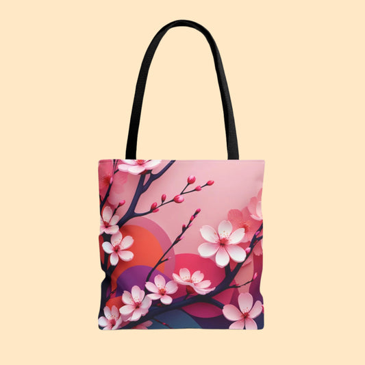 Abstract Cherry Blossom Tote