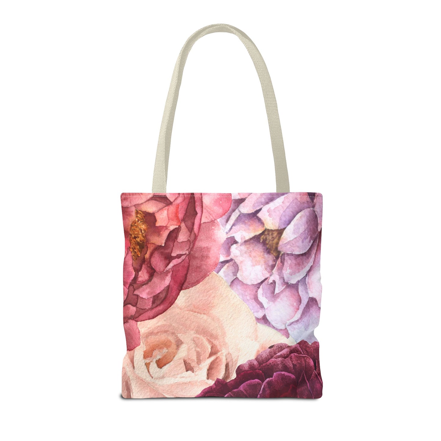 Personalized Bold Floral Tote Bag