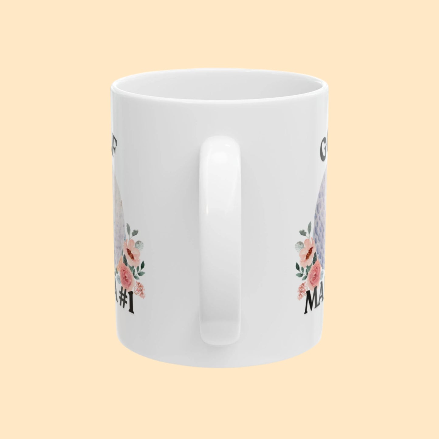 Mamá #1 Golf Mug - Personalized Ceramic Mug