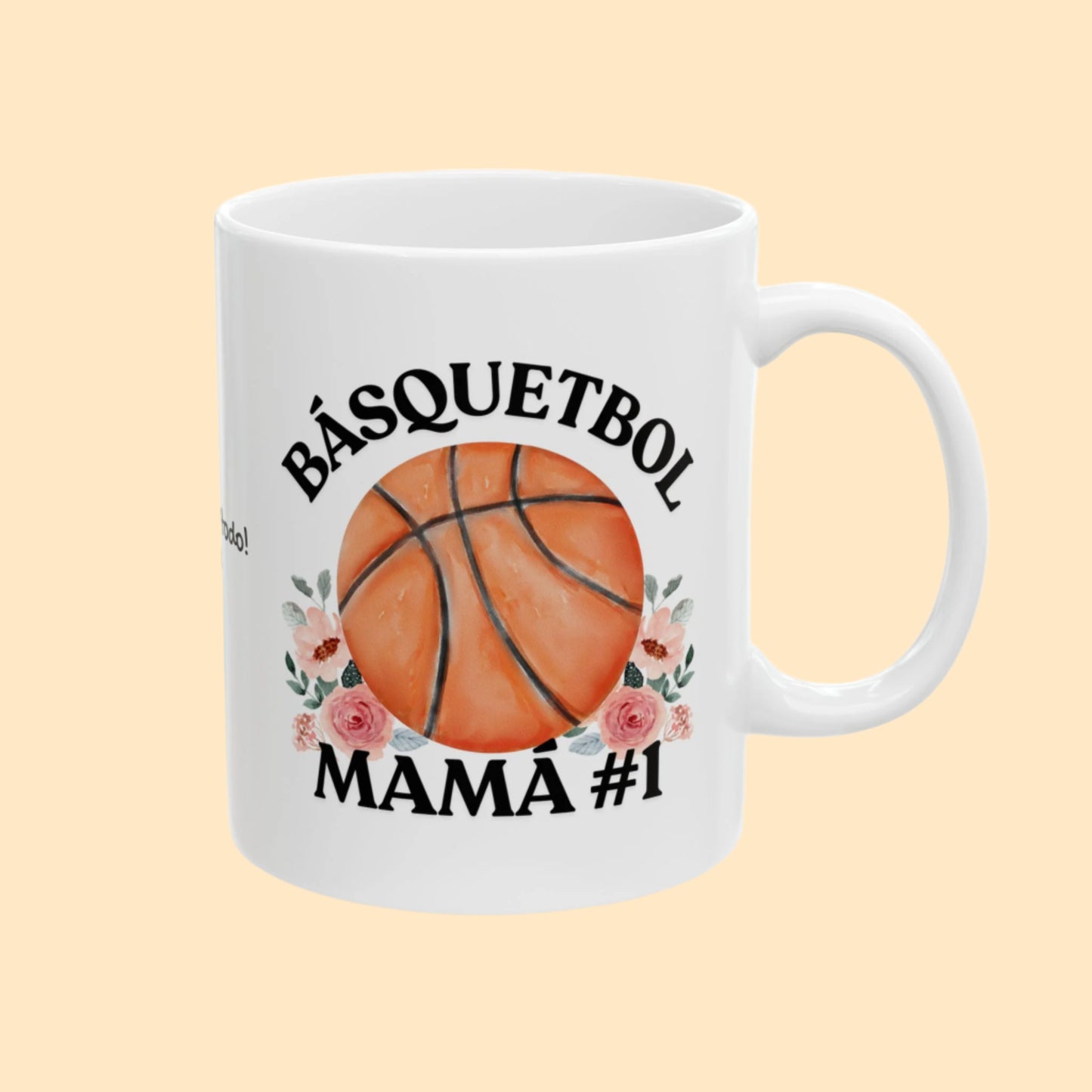 Mamá #1 Básquetbol Mug - Personalized Ceramic Mug