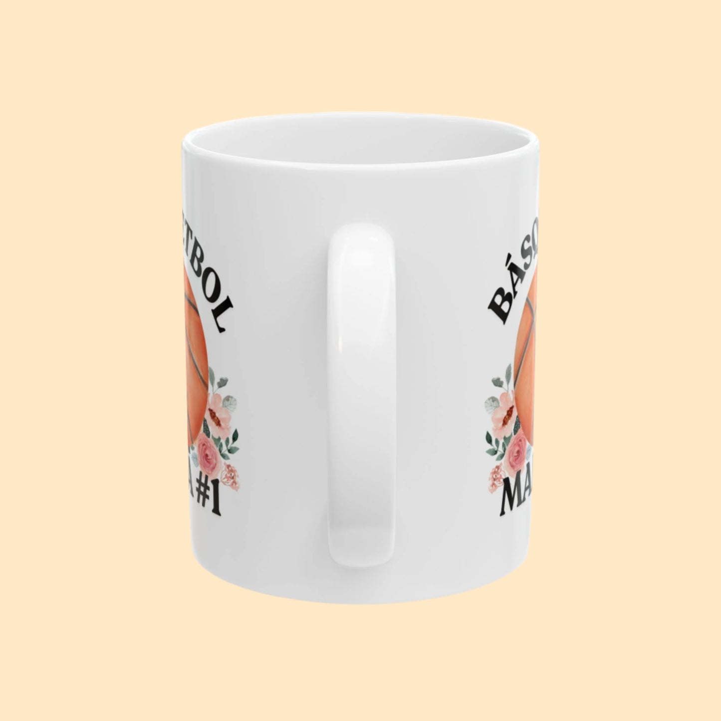 Mamá #1 Básquetbol Mug - Personalized Ceramic Mug