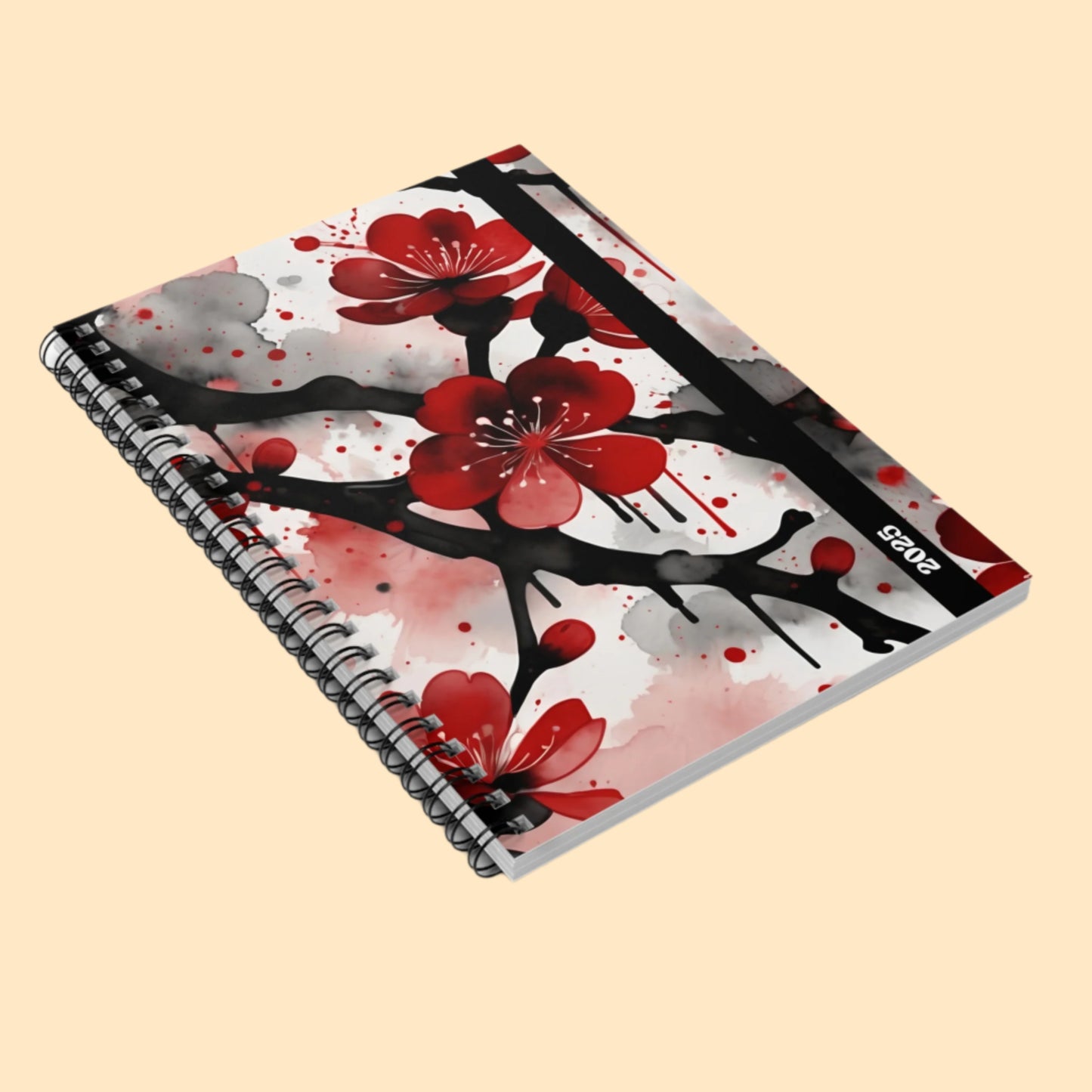 Bold Brushstrokes Cherry Journal - 2025