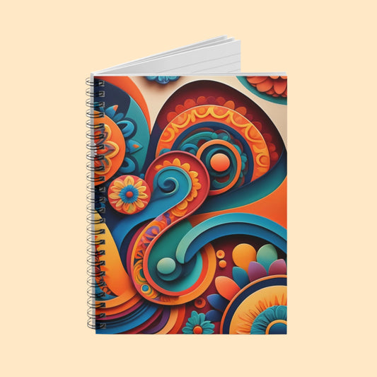 Mexican Bloom Spiral Journal