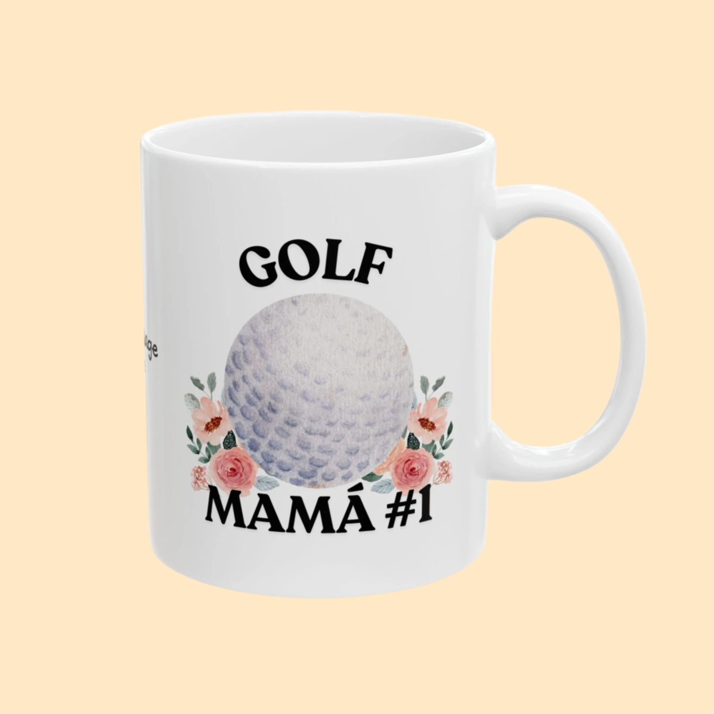 Mamá #1 Golf Mug - Personalized Ceramic Mug