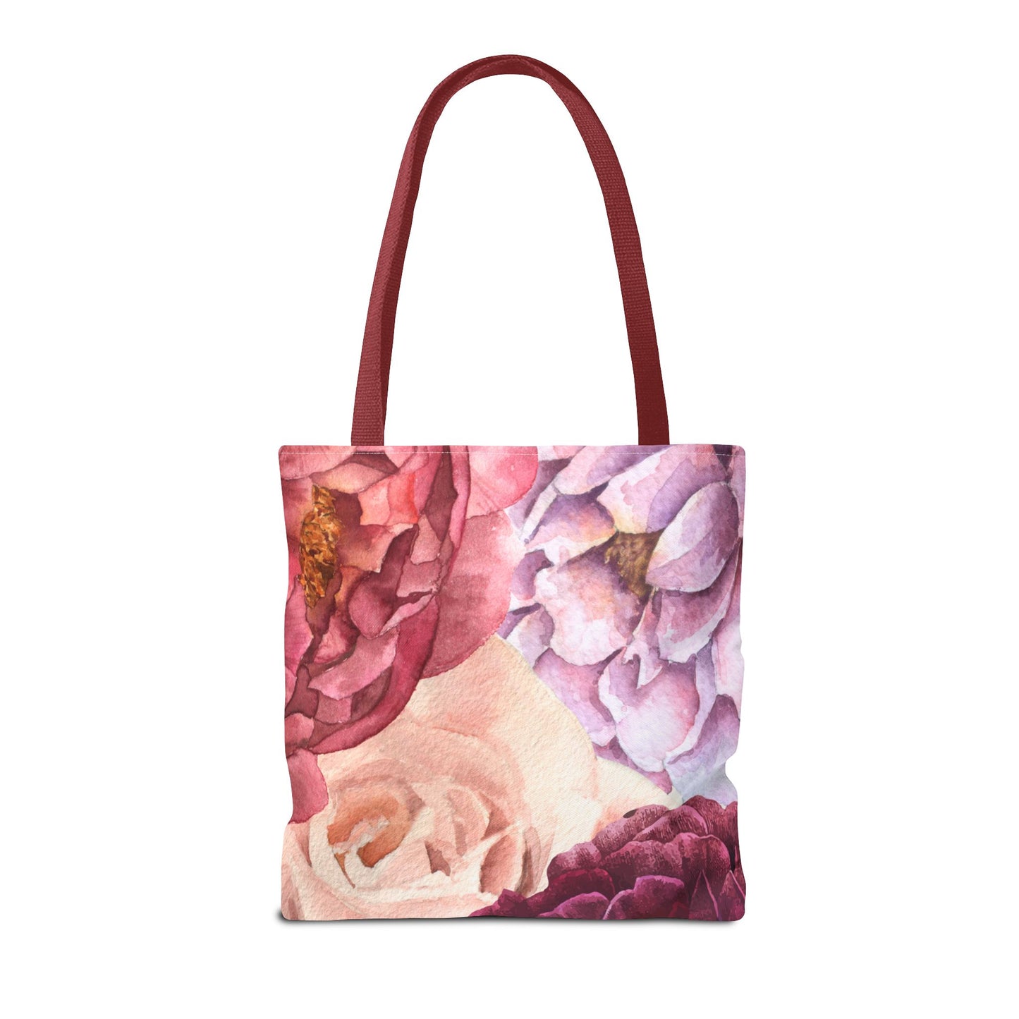 Personalized Bold Floral Tote Bag