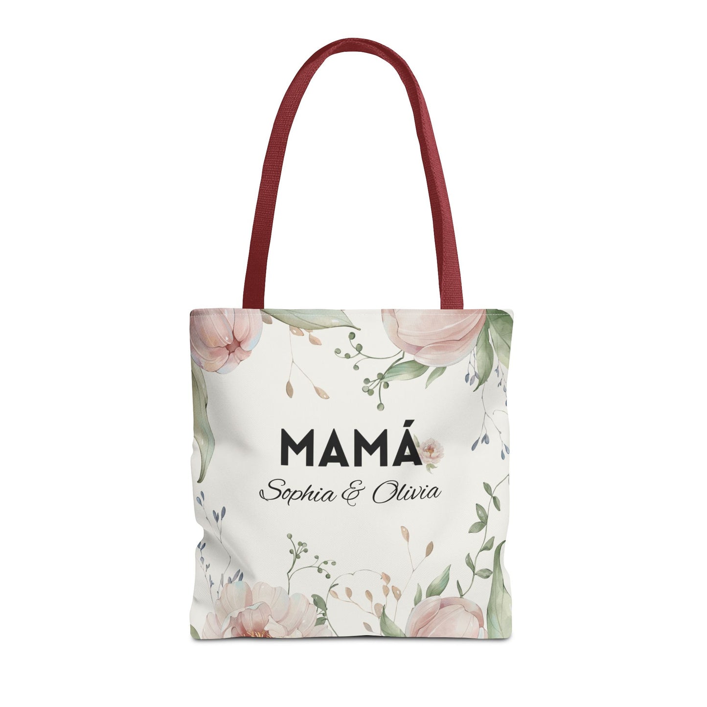 Custom Floral Tote Bag for Mamá