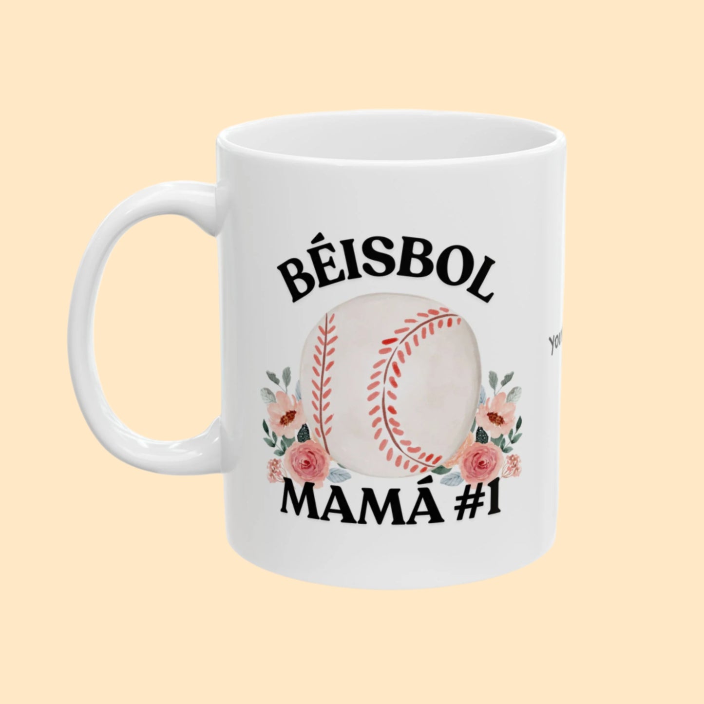 Mamá #1 Béisbol Mug - Personalized Message