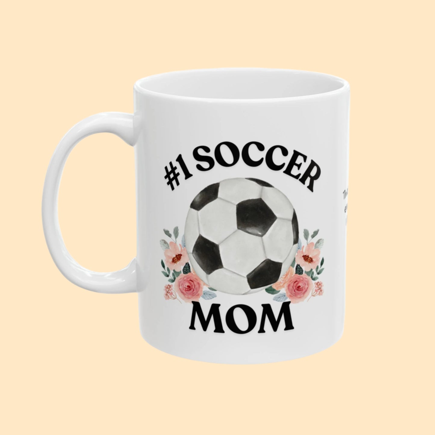 #1 Soccer Mom Mug – Personalized Message