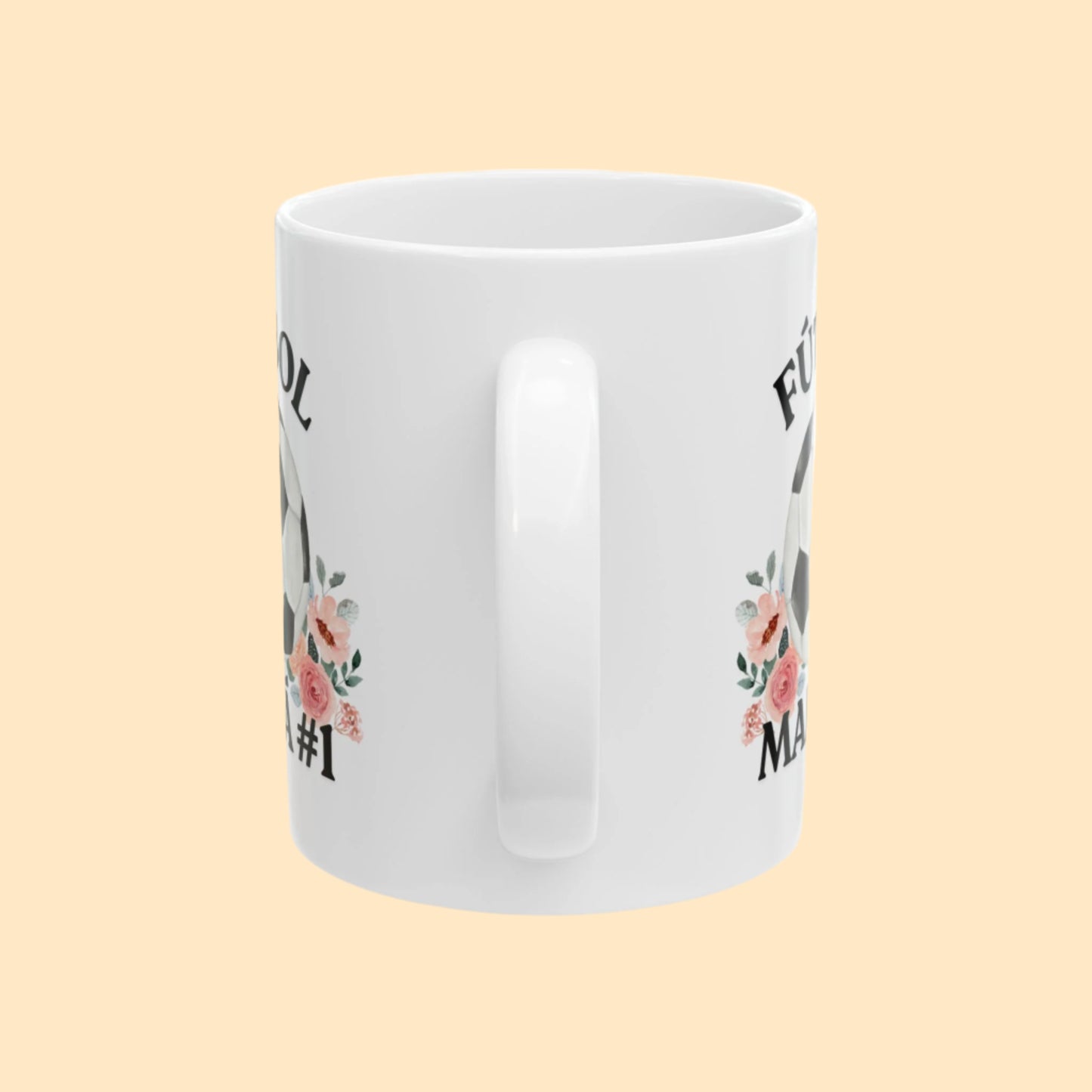 Mamá #1 Fútbol Mug - Personalized message