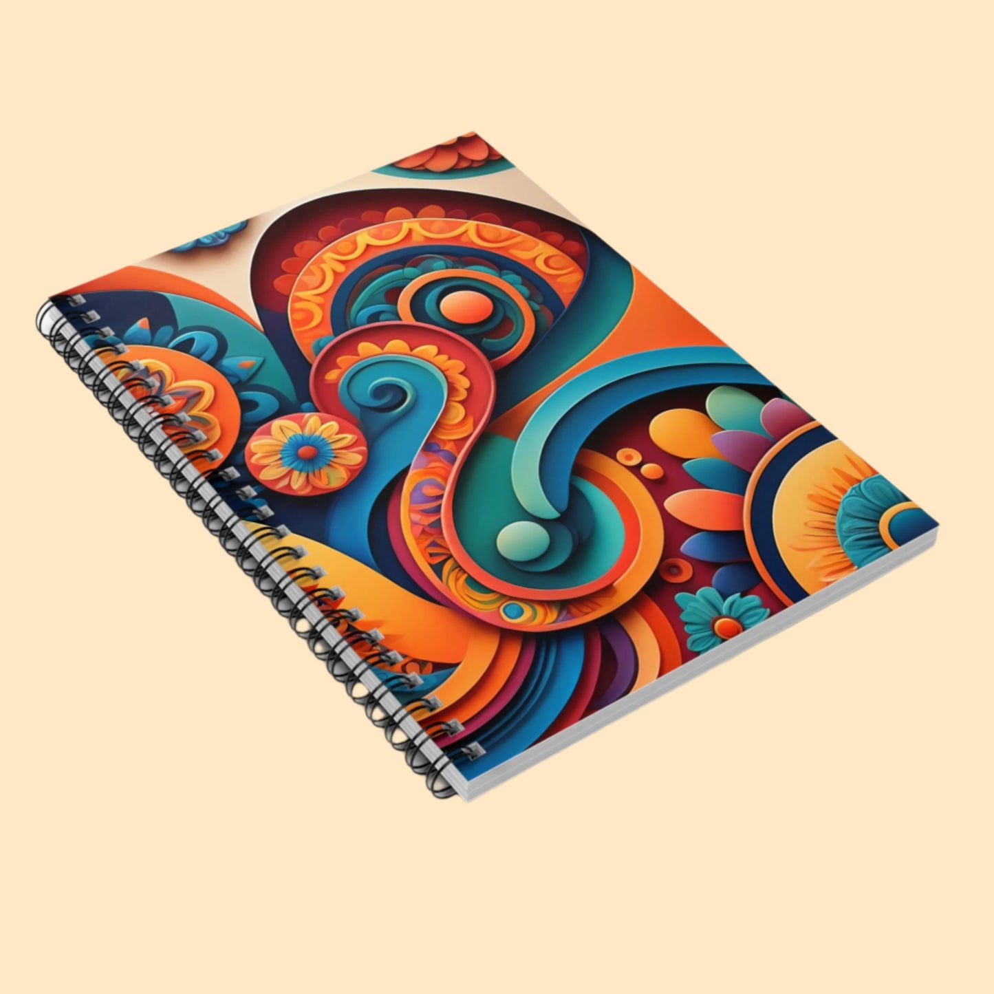 Mexican Bloom Spiral Journal