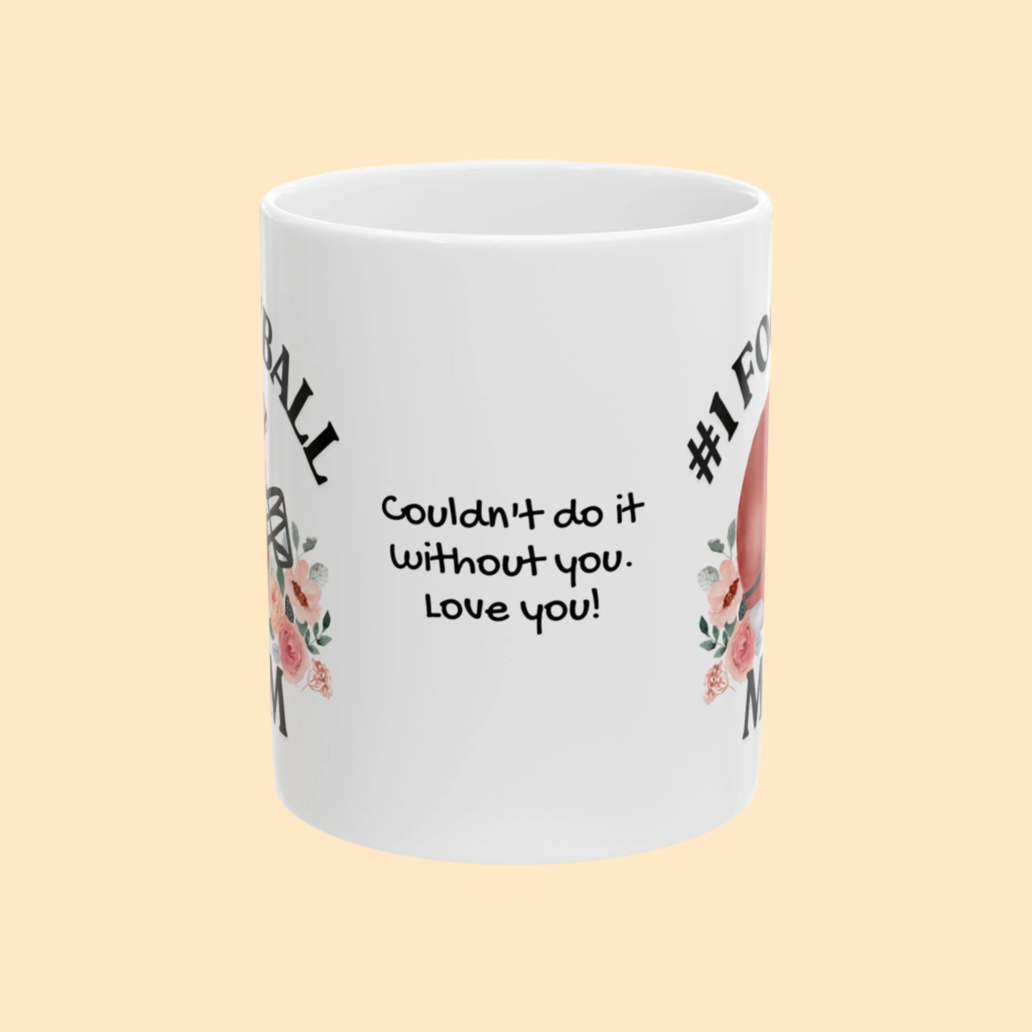 #1 Football Mom Mug – Personalized Mug