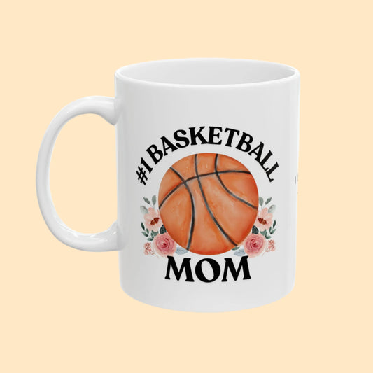 #1 Basketball Mom Mug – Personalized Message