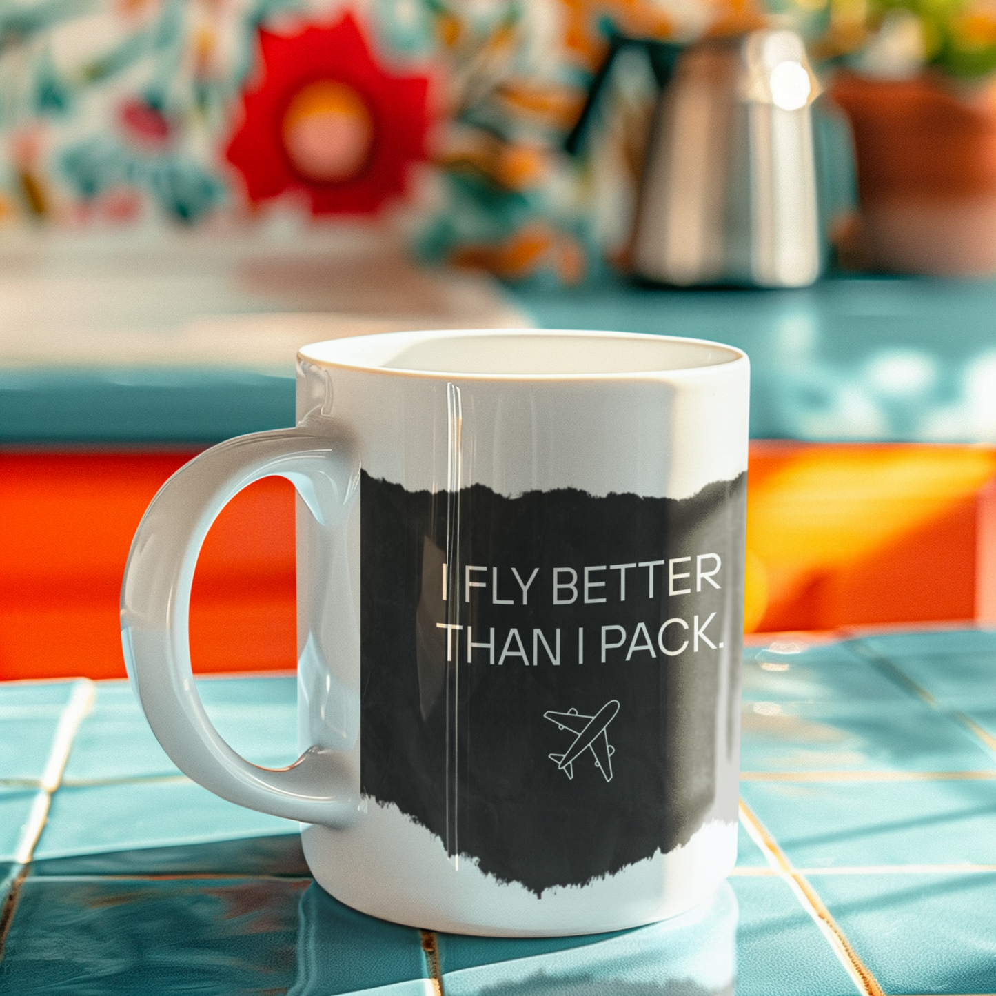 "I Fly Better Than I Pack" Mug