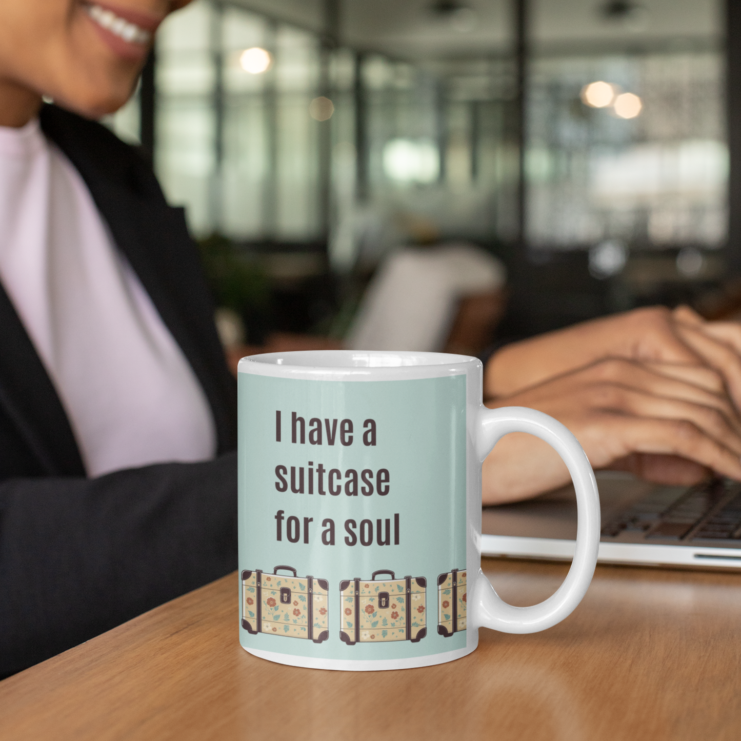 “I Have a Suitcase for a Soul” Mug