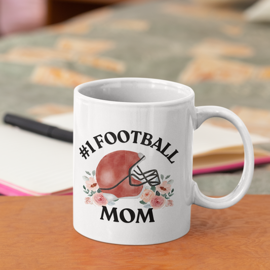 #1 Football Mom Mug – Personalized Mug