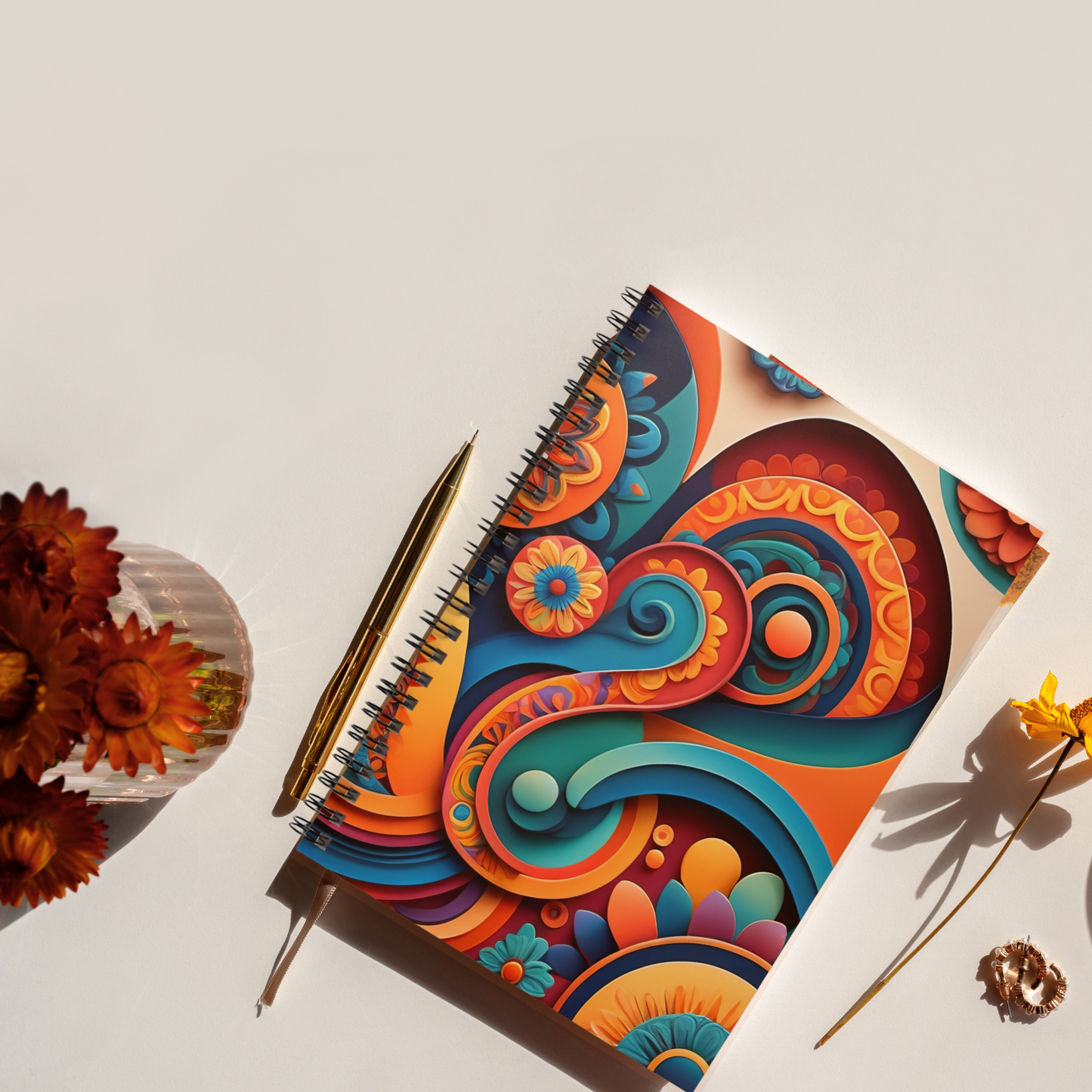 Mexican Bloom Spiral Journal