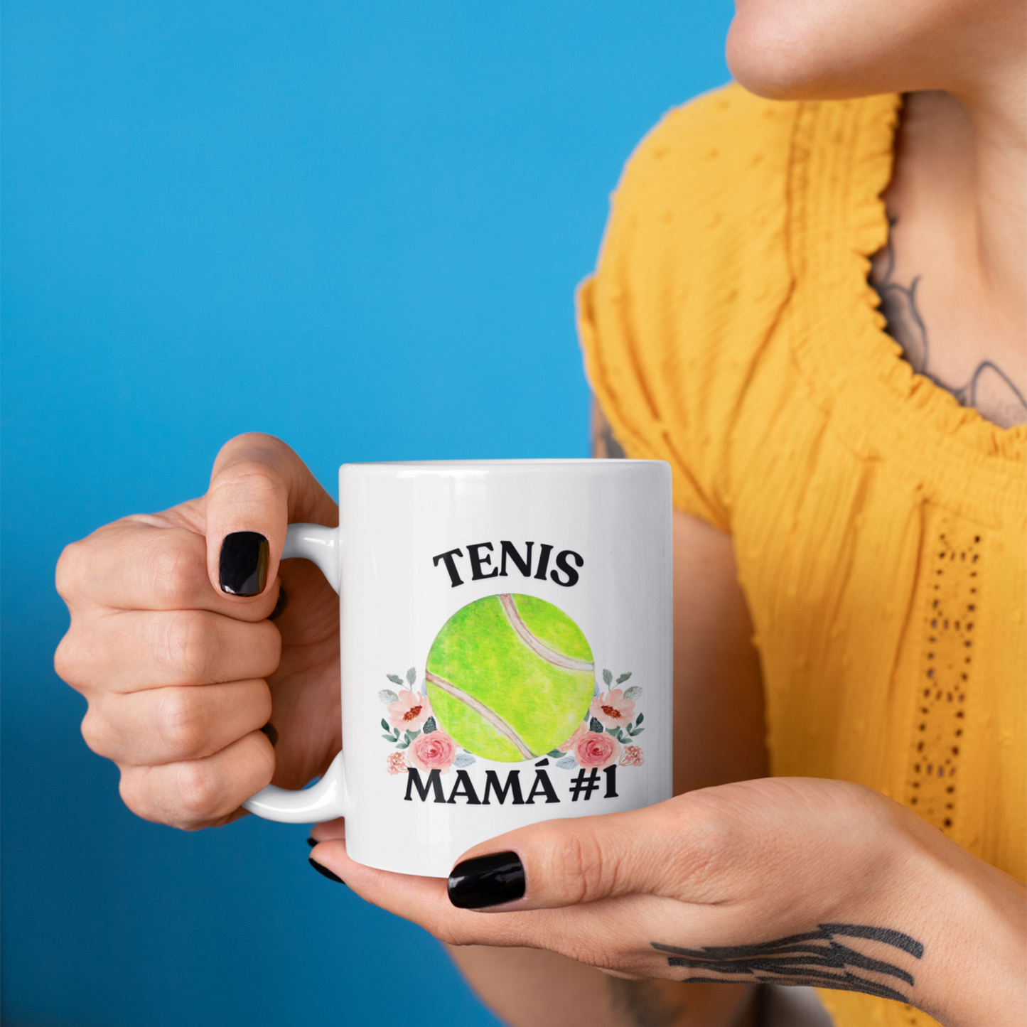 Mamá #1 Tenis Mug - Personalized Ceramic Mug