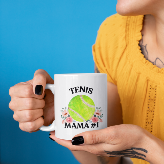 Mamá #1 Tenis Mug - Personalized Ceramic Mug