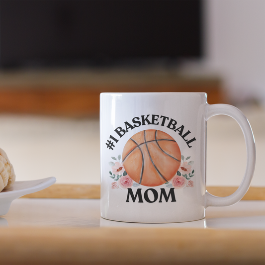 #1 Basketball Mom Mug – Personalized Message