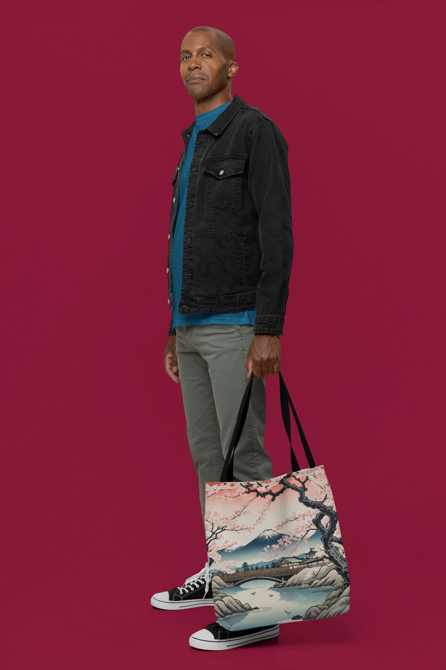 Ukiyo-e Mount Fuji Tote