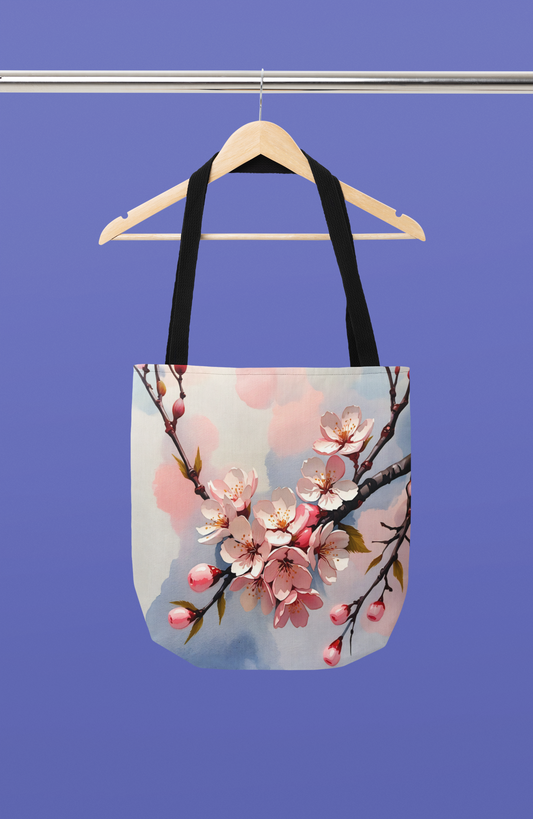 Soft Pastel Cherry Blossom Tote