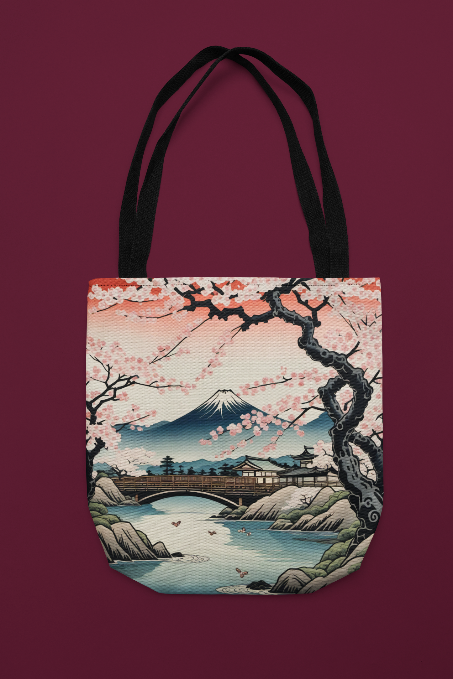 Ukiyo-e Mount Fuji Tote