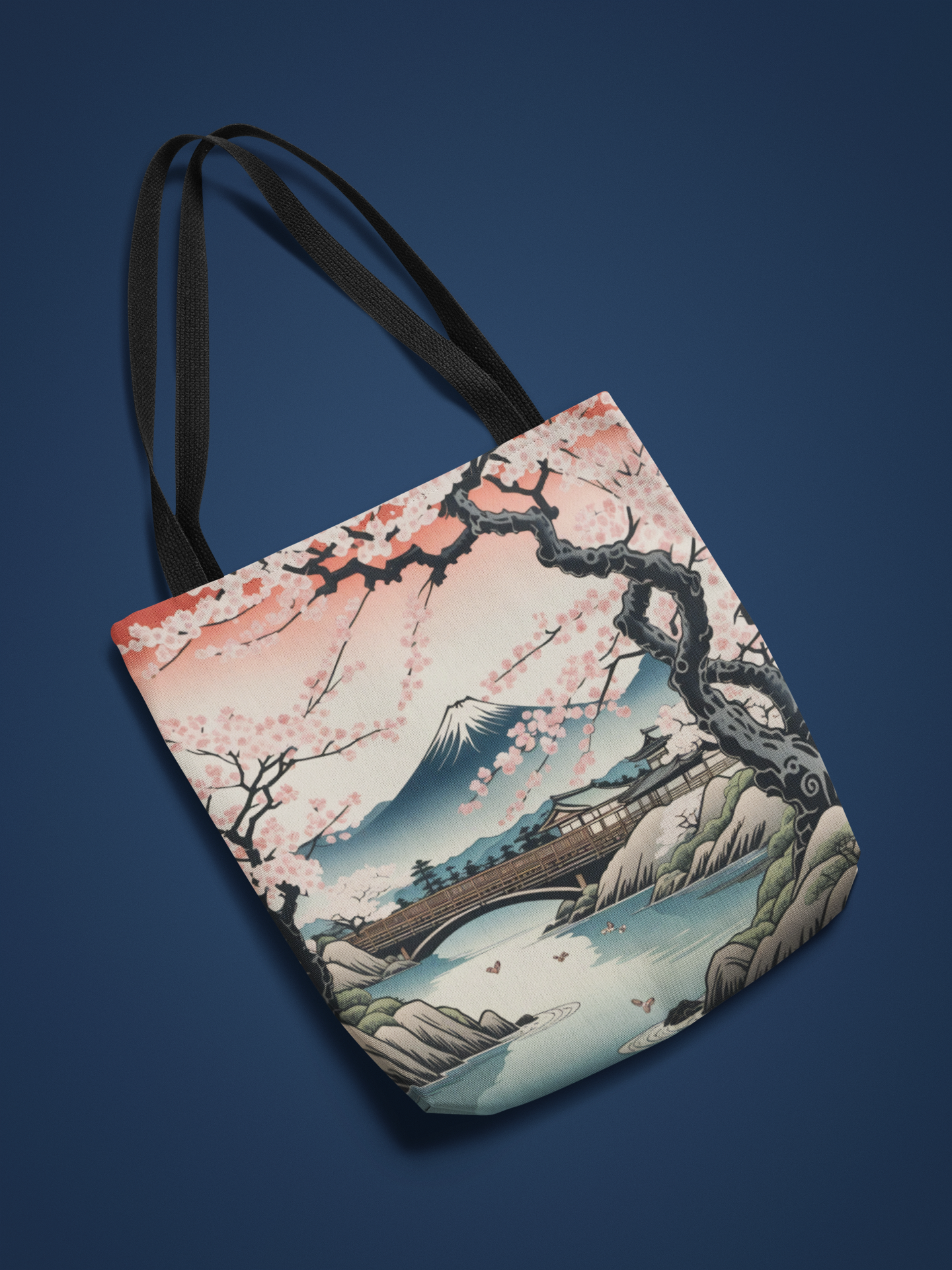Ukiyo-e Mount Fuji Tote