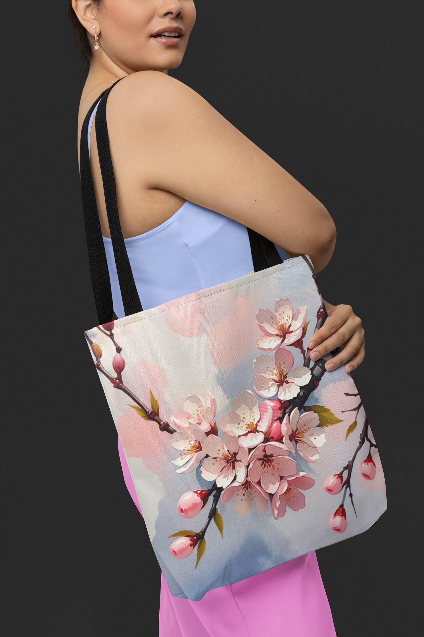 Soft Pastel Cherry Blossom Tote