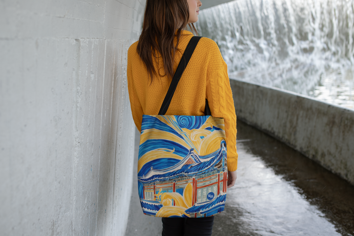 Seoul in Brushstrokes Tote