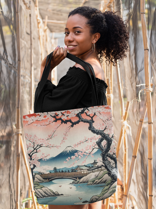 Ukiyo-e Mount Fuji Tote